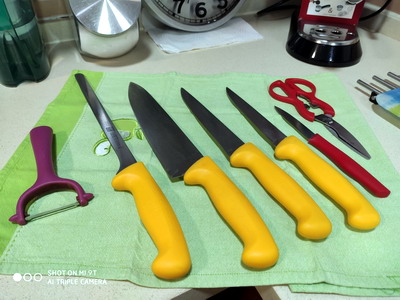 Set de cuchillo jamonero y puntilla 3Claveles ¡Afilados! - Corte con Arte