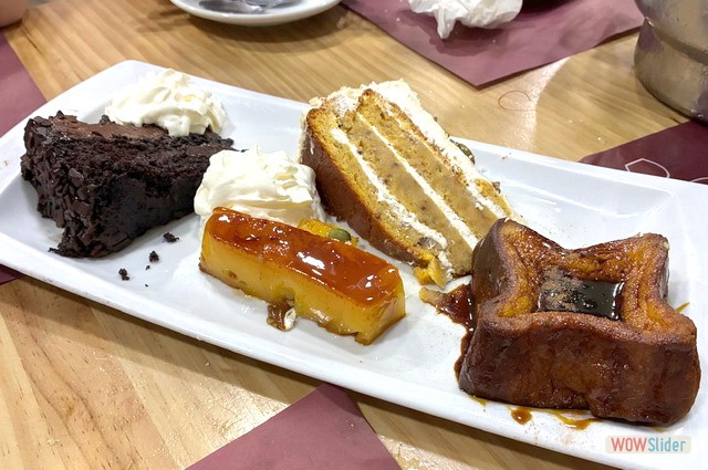 Bizcochos, torrija y tocino de cielo