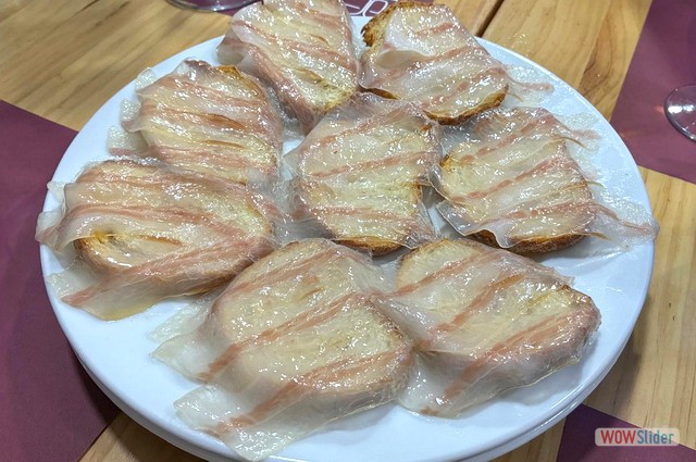 Tostas con panceta