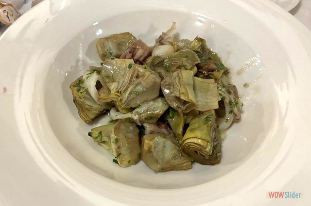 Alcachofas en salsa verde